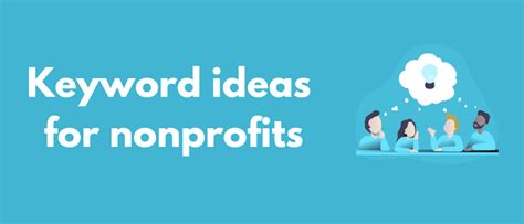 top keywords for nonprofits